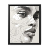 Japandi-Inspired One-Line Art Print - Monochrome Ink Elegance