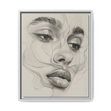 Japandi-Inspired Minimalist Line Art Portrait - Museum Grade Print