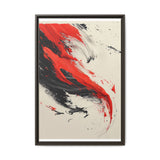 Vivid Red & Black Chaos Abstract Art - Premium 8K Print