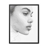 Japandi-Inspired Minimalist Ink Line Art Portrait - Museum Grade Print