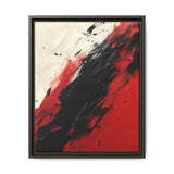 Abstract Red & Black Chaos - High-Detail Ink Acrylic Art Print