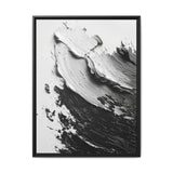 Abstract Swirls Mastery: High-Contrast Black & White Art Print