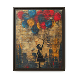 Whimsical Urban Dreamscape - Banksy-Inspired Art Print