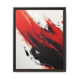 Abstract Fury - Vivid Red & Black Chaos Ink Art Print, 8K