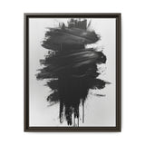 Dynamic Abstract Brush Strokes - Premium Black & White Art Print