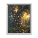 Enchanted Forest Majesty: Vibrant Mushroom & Butterfly Art Print
