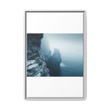 Misty Dawn Cliffs: Cinematic Coastal Landscape Fine Art Print