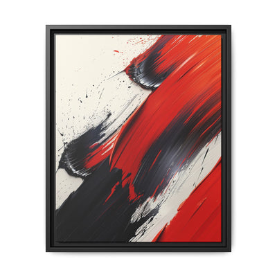 Abstract Red and Black Chaos - Vivid Modern Art Print 8K