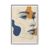 Japandi Minimalist One-Line Art Portrait - Monochrome Fine Print