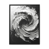 Abstract Swirls in Monochrome - Premium Brush Stroke Canvas Art