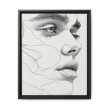 Japandi-Inspired Minimalist Line Art Portrait - Museum Grade Print