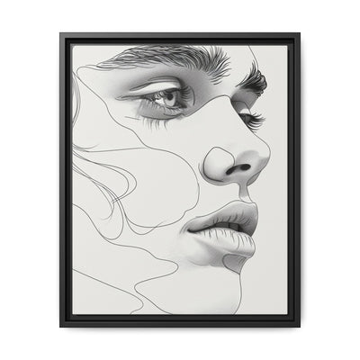 Japandi-Inspired Minimalist Line Art Portrait - Museum Grade Print