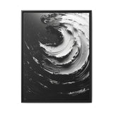 Abstract Swirls Black & White Art Print - High-Definition Brushwork