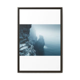 Misty Dawn Cliffs: Cinematic Coastal Landscape Fine Art Print