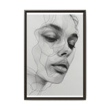 Japandi-Inspired One-Line Ink Portrait - Minimalist Art Print