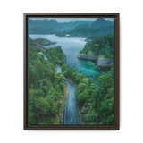 Coastal Escape: Aerial View of BC's Majestic Highway - Wall Art