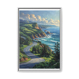 Coastal Dreamscape: BC Highway Aerial View - Limited Edition Print