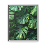 Ethereal Monstera Leaves Art Print - Minimalist Nature Elegance