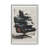 Dynamic Abstract Brush Strokes - Modern Artistic Black & White Print