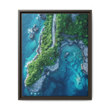 Coastal Serenity: Aerial View of BC's Majestic Highway - Wall Art