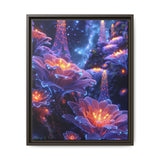 Stellar Botanica: Neon Space Flora - Museum Grade Art Print