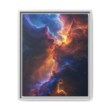 Trippy Neon Cosmos: Vivid Space Nature Art Print, 4K Detail