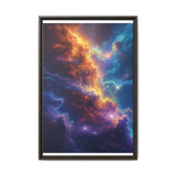 Neon Cosmos: Ethereal Space Nature Art Print on Museum Paper