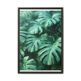 Floating Monstera Leaves - Ethereal Art Print on Museum-Grade Paper