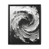 Abstract Swirls in Monochrome - Premium Brush Stroke Canvas Art