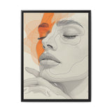 Minimalist Japandi-Inspired One-Line Portrait Art Print