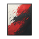 Red & Black Chaos: Abstract Expressionist Art Print on Museum Paper
