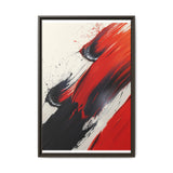 Abstract Red and Black Chaos - Vivid Modern Art Print 8K