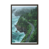 Coastal Serenity: Aerial View of BC's Majestic Highway Print