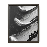 Monochromatic Elegance - Abstract Swirls Art Print on Museum Grade Paper