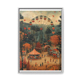 Enchanted Carnival Glow - Vintage Fairground Art Print