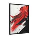 Abstract Red & Black Chaos - 8K Ink-Acrylic Art Print