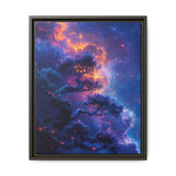 Iridescent Cosmic Forest – Neon Nature Art Print, 4K Museum Grade