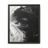 Spiral Elegance: Abstract Black & White Brushstroke Art Print