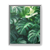 Floating Monstera Leaves - Ethereal Nature Art Print