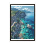 Coastal Serenity: Birdseye View on BC's Majestic Highway Print