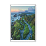 Coastal Elegance: Aerial View of British Columbia Highway Print