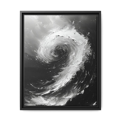 Abstract Swirls: High-Contrast Black & White Art Print