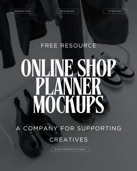 Online Shop Planner Mockups