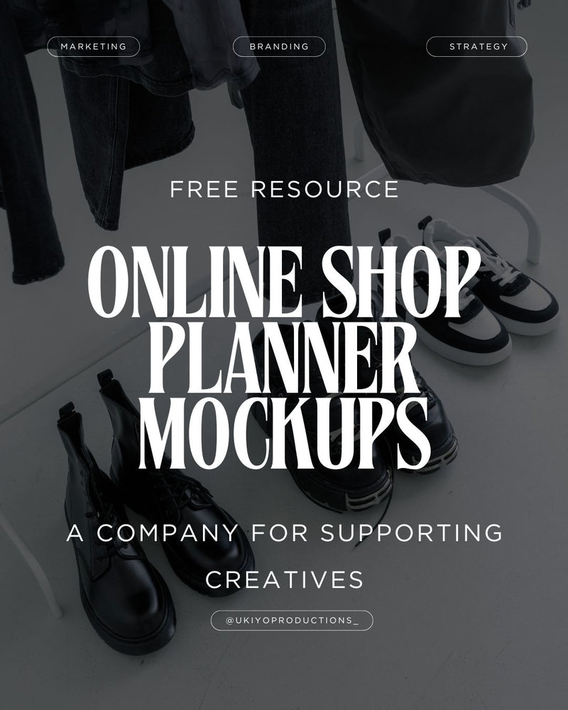 Online Shop Planner Mockups