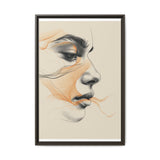 Minimalist One-Line Portrait - Japandi Ink Art on Fine Paper
