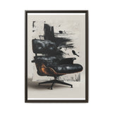 Dynamic Abstract Brush Strokes - Modern Artistic Black & White Print