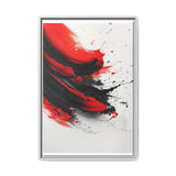 Abstract Energy - Vivid Red and Black Fine Art Print, 8K Detail