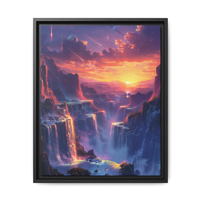 Trippy Neon Space Nature - High-Def Celestial Art Print