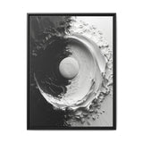 Modern Yin-Yang Impasto Swirl Art Print on Museum Grade Paper