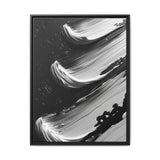 Monochromatic Elegance - Abstract Swirls Art Print on Museum Grade Paper